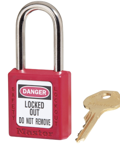 MASTER LOCK - LOCK OUT SET 0F 3 RED KEYED ALIKE 0410REDKA3 
